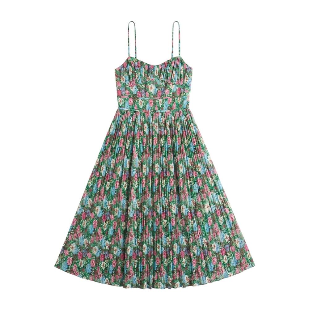 Zara Floral Midi Dress Size Small